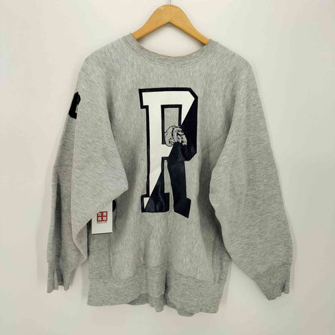 チャンピオン Champion 80s USA製 トリコタグ REVERSE WEAVE ROSLYN BULLDOGS 両面・袖プリント クルーネックスウェット メンズ import:XL